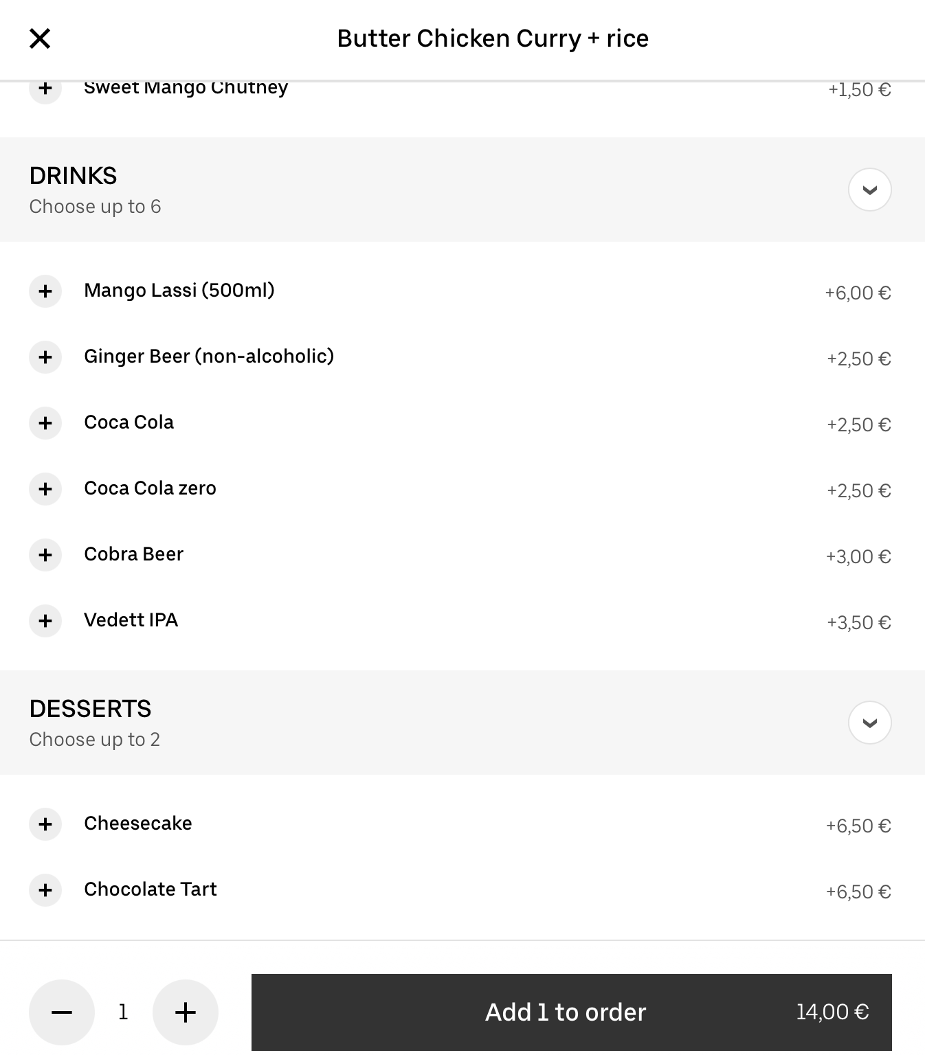 Uber Eats group order ux