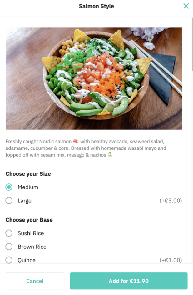 Deliveroo group order