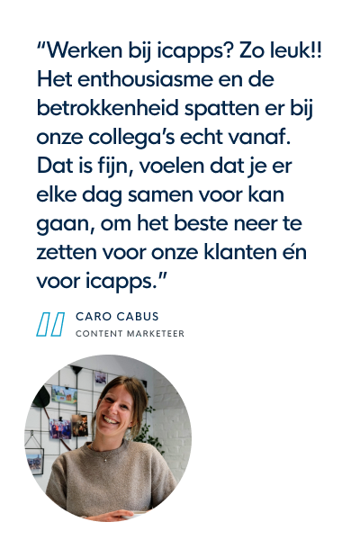 icapps job quote caro content marketer